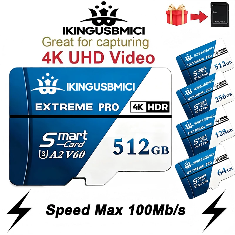 Ultra SD Cards Memory Card TF Cards Micro TF Card 64GB 128GB 512GB 4K A1 C10 for Laptop Nintendo Switch Digital Devices
Ultra SD Cards Memory Card TF Cards Micro TF Card 64GB 128GB 512GB 4K A1 C10 for Laptop Nintendo Switch Digital Devices