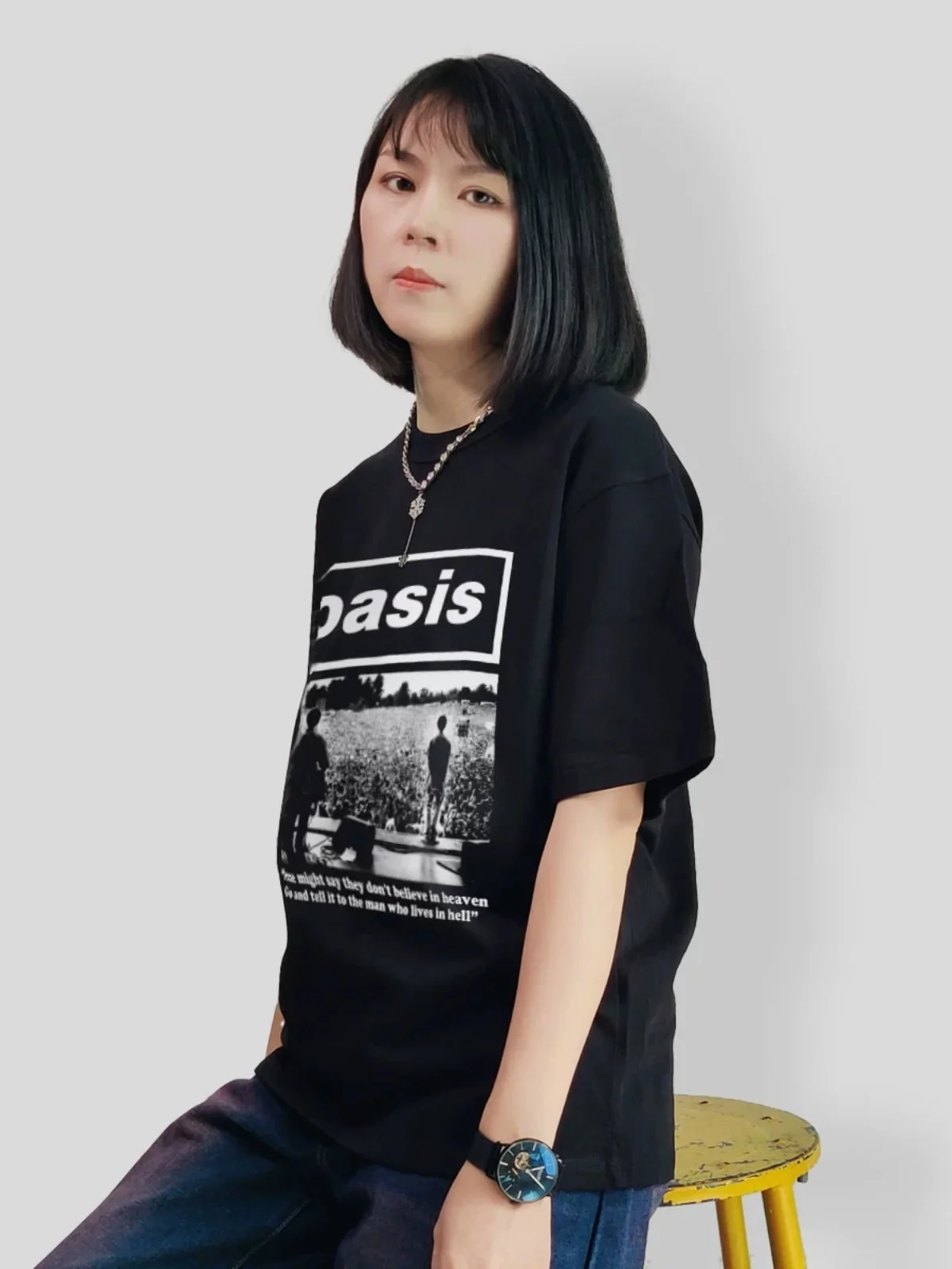 Oasis Oasis Band's American-style Heavyweight British Miracle Wall Heavyweight American-style T-shirt Men's High Quality
Oasis Oasis Band's American-style Heavyweight British Miracle Wall Heavyweight American-style T-shirt Men's High Quality