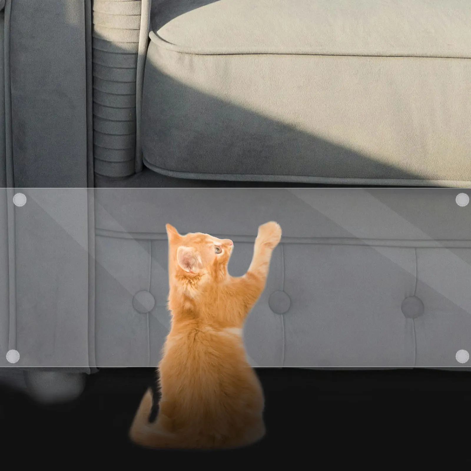 1Set Cat Scratch Protection Film Clear Wear-Resistant Furniture Protector for Couch Door DIY Home Use Anti-Scratch
1Set Cat Scratch Protection Film Clear Wear-Resistant Furniture Protector for Couch Door DIY Home Use Anti-Scratch