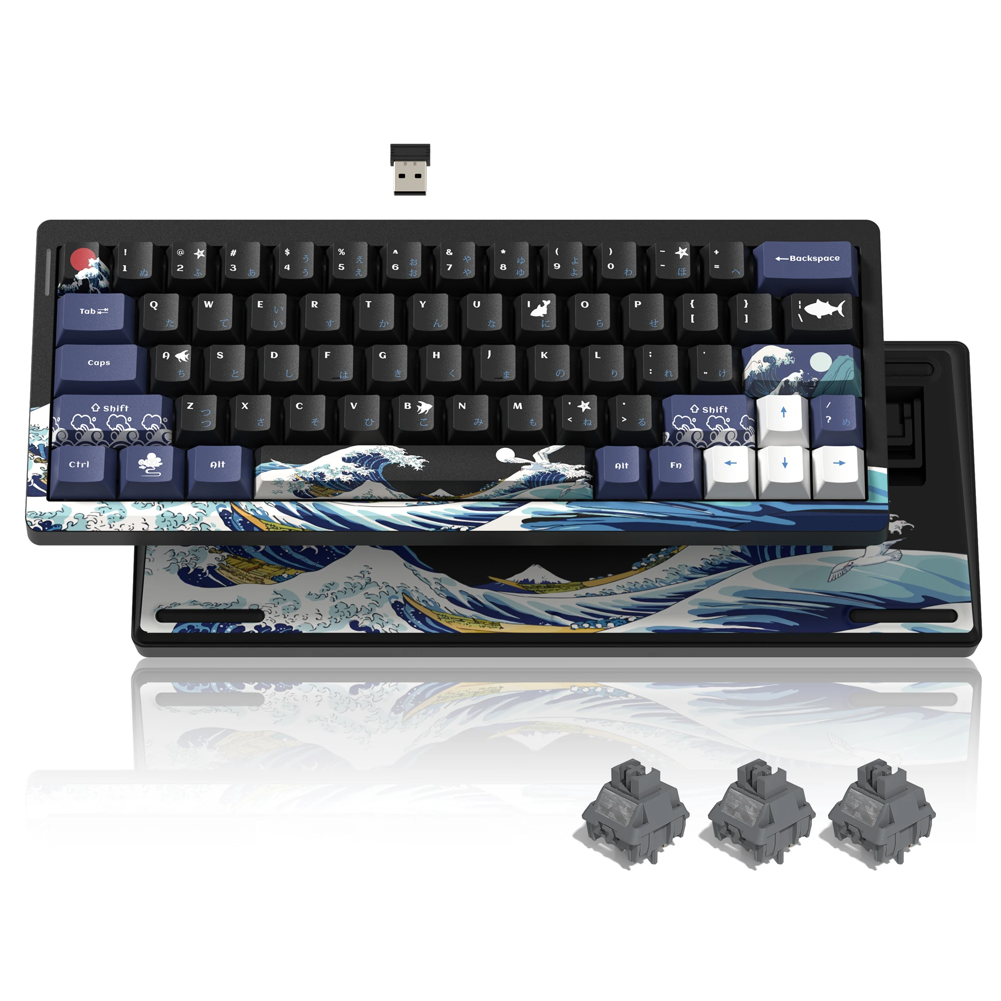 Womier Q61 QMK/VIA Black Coral Gamer Keyboard 3-Modes Wireless Mechanical Keyboard Hot Swap RGB Gasket Gaming Keyboard for PC
Womier Q61 QMK/VIA Black Coral Gamer Keyboard 3-Modes Wireless Mechanical Keyboard Hot Swap RGB Gasket Gaming Keyboard for PC