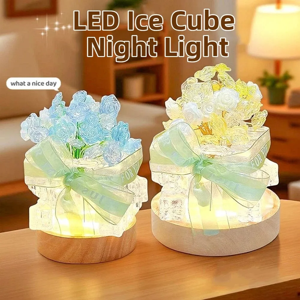 Creative DIY Night Light Handmade DIY Craft Simulated Flowers Light USB Powered Dimmable LED Ice Cube Night Light
Creative DIY Night Light Handmade DIY Craft Simulated Flowers Light USB Powered Dimmable LED Ice Cube Night Light