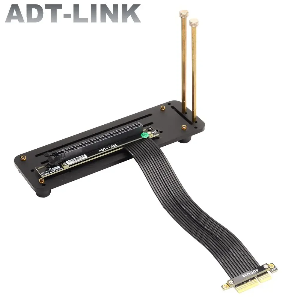 ADT PCI Express 4.0 High Speed X16 To x4 Flexible Cable Extension Port Adapter Graphics Video Cards Riser Extender w GPU Holder
ADT PCI Express 4.0 High Speed X16 To x4 Flexible Cable Extension Port Adapter Graphics Video Cards Riser Extender w GPU Holder