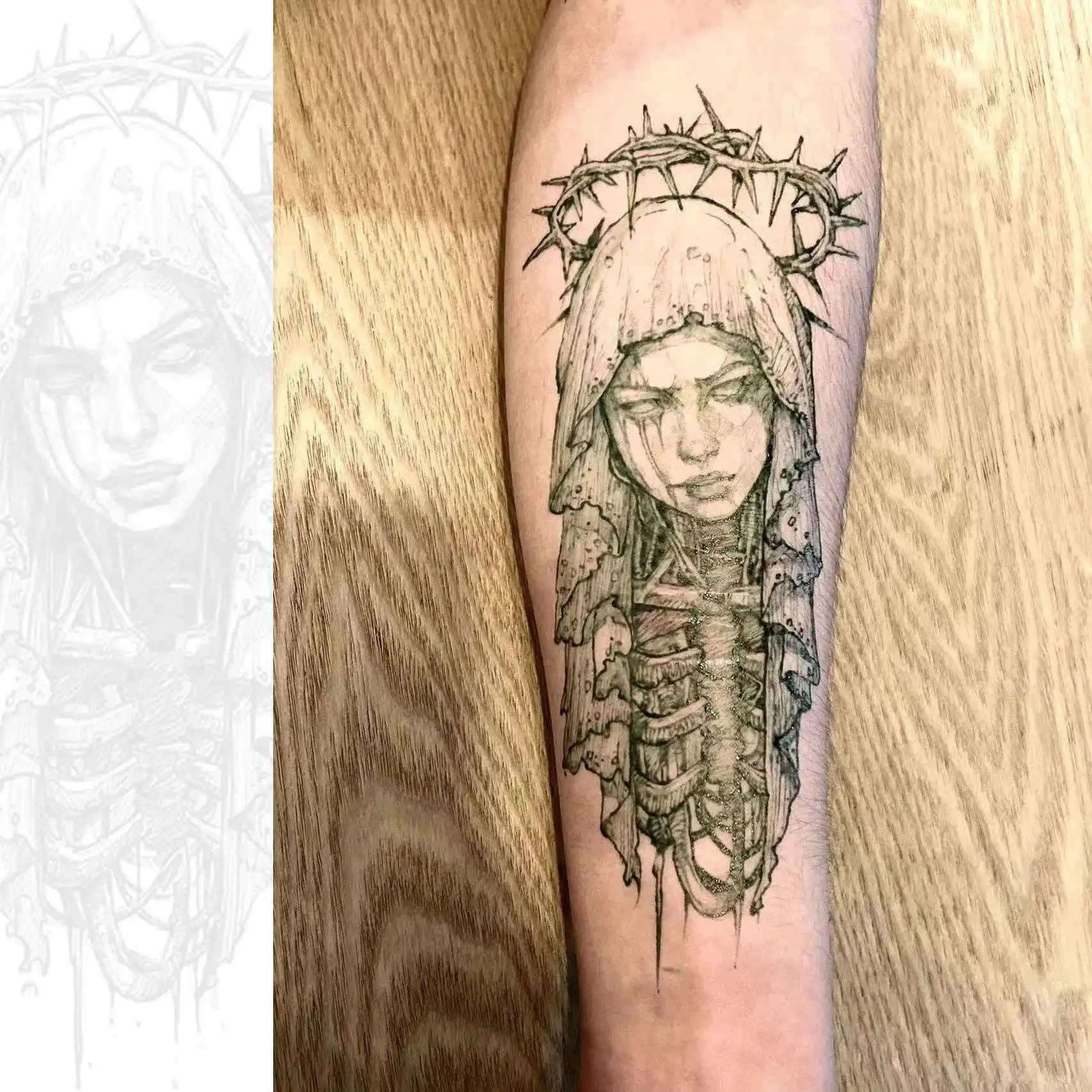 Skeleton Nun herbal juice Temporary Tattoos Cartoon Tatoo Body Art Waterproof long Lasting Fake Tattoo Sticker for Woman Man
Skeleton Nun herbal juice Temporary Tattoos Cartoon Tatoo Body Art Waterproof long Lasting Fake Tattoo Sticker for Woman Man
