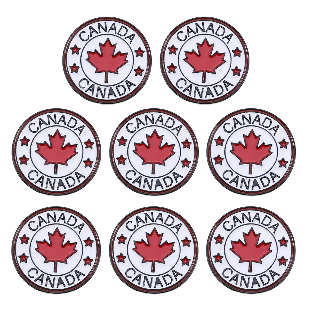 8Pcs Canada Lapel Pins Leaf Brooch Pins Round Enamel Pin Set Patriotic Party Supplies Suit Accessories
8Pcs Canada Lapel Pins Leaf Brooch Pins Round Enamel Pin Set Patriotic Party Supplies Suit Accessories