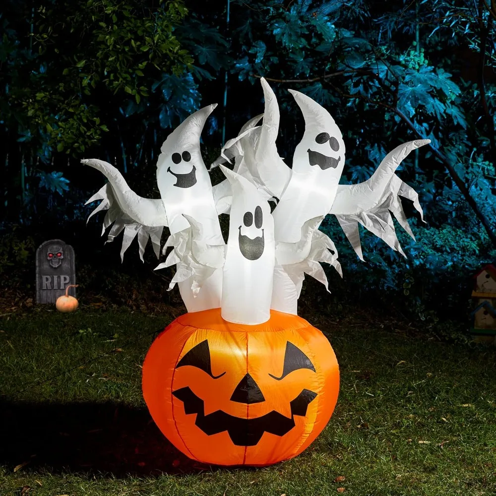 6 Ft Halloween Inflatable Outdoor Decoration Rotating Pumpkin Built-in LED Halloween Blow Up Cute Decor Clearance for Indoor Out
6 Ft Halloween Inflatable Outdoor Decoration Rotating Pumpkin Built-in LED Halloween Blow Up Cute Decor Clearance for Indoor Out