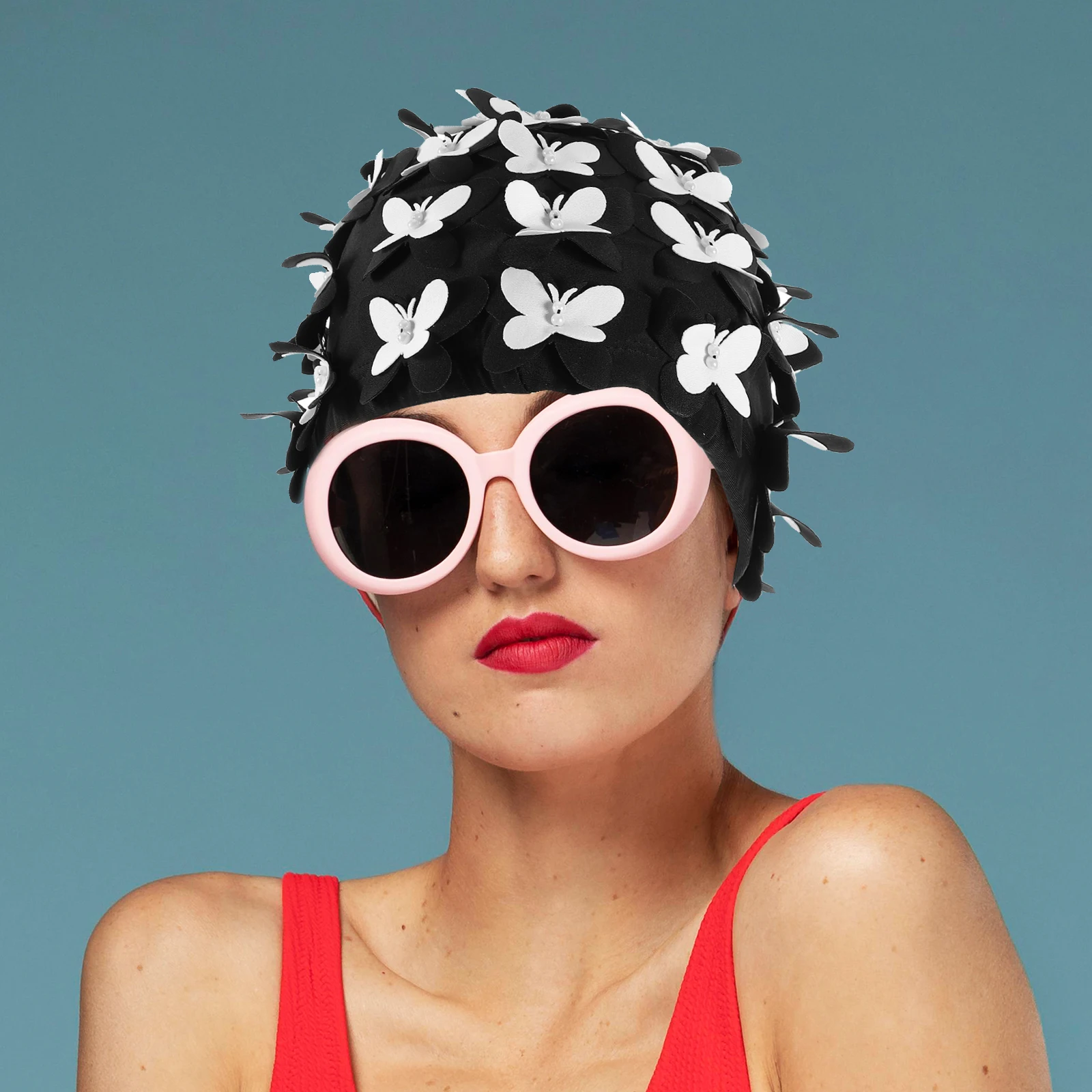 Butterfly Flower Swimming Cap Enlarged Head Cover Ear Cover Butterfly Swim Caps Women Long Short Hair Durable Comfortable
Butterfly Flower Swimming Cap Enlarged Head Cover Ear Cover Butterfly Swim Caps Women Long Short Hair Durable Comfortable