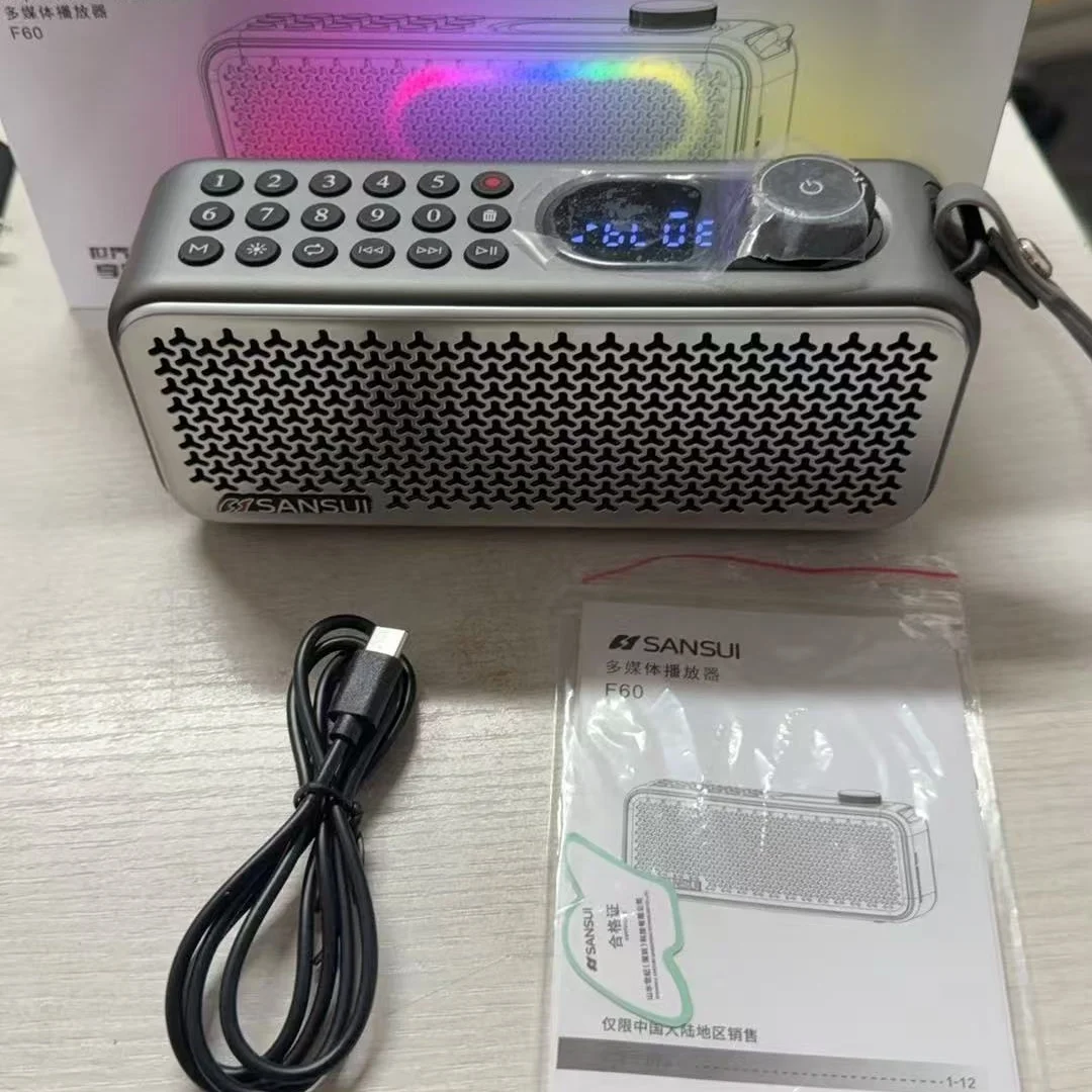 Новый портативный Bluetooth-динамик SANSUI F60 для пожилых людей с FM-радио, перезаряжаемый, с двумя слотами для карт, 3600 мАч
Новый портативный Bluetooth-динамик SANSUI F60 для пожилых людей с FM-радио, перезаряжаемый, с двумя слотами для карт, 3600 мАч