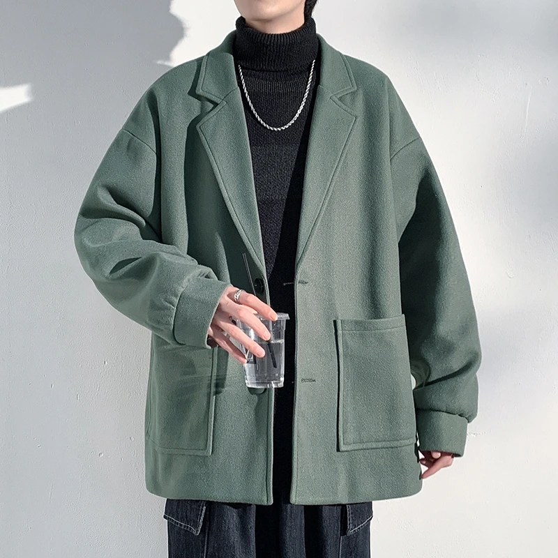 Мужской шерстяной пиджак: осенняя новинка, модный бренд, премиум-класс, свободный крой, большие размеры, повседневное пальто
Мужской шерстяной пиджак: осенняя новинка, модный бренд, премиум-класс, свободный крой, большие размеры, повседневное пальто