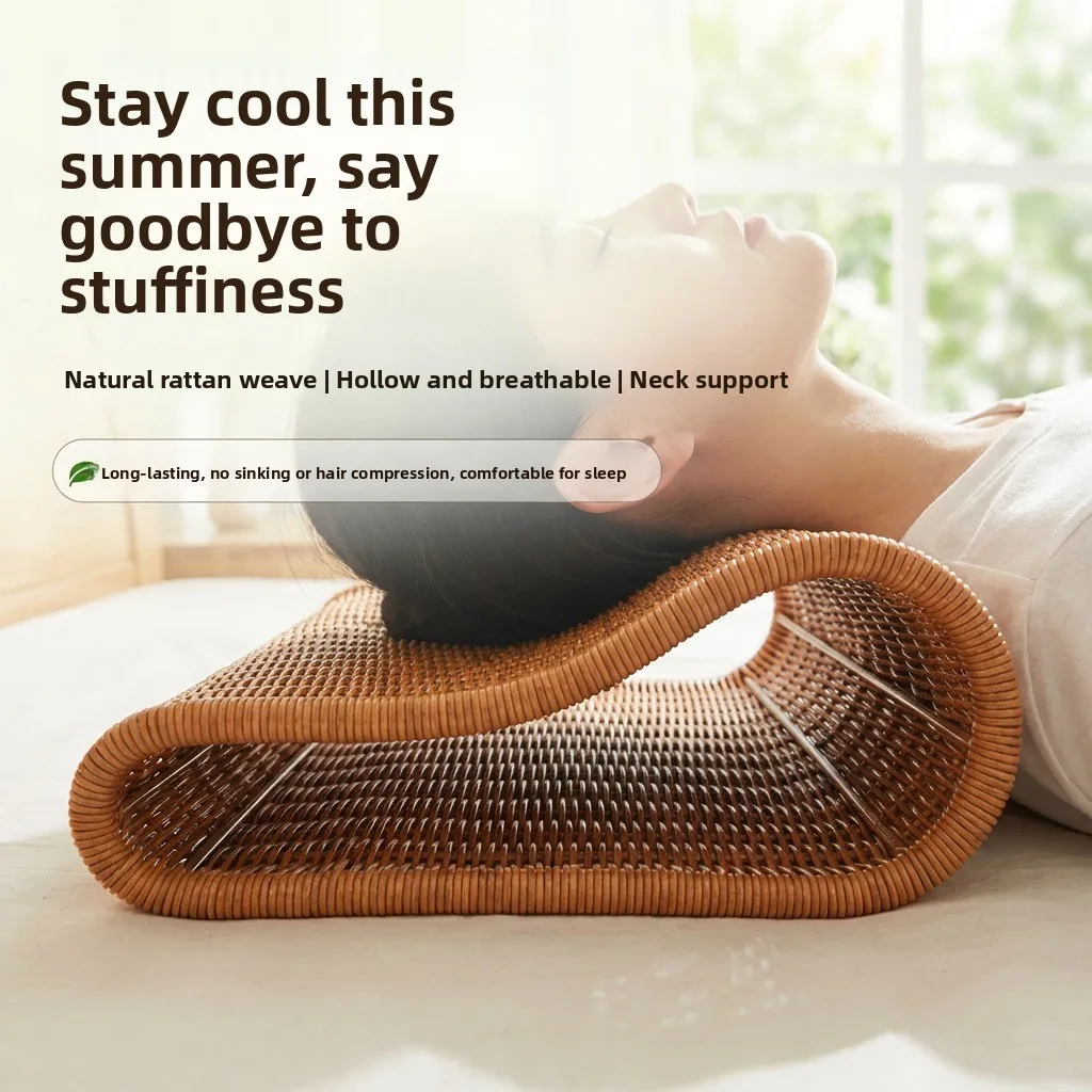 Adult Special Summer Use Cooling Hollow Core Wicker Pillow Handmade Medium Support Bedding for Better Sleep
Adult Special Summer Use Cooling Hollow Core Wicker Pillow Handmade Medium Support Bedding for Better Sleep