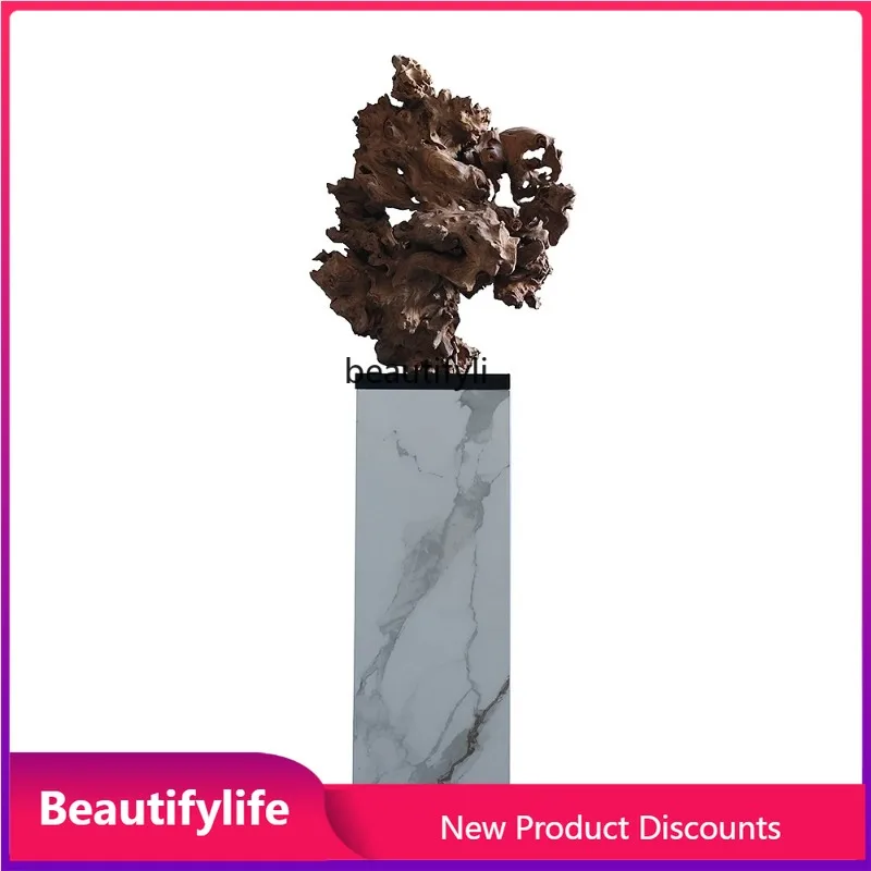 Sculpture New Chinese Style Desktop Ornament Entrance Tea Room Wood Root Carving Floor Ornament H
Sculpture New Chinese Style Desktop Ornament Entrance Tea Room Wood Root Carving Floor Ornament H