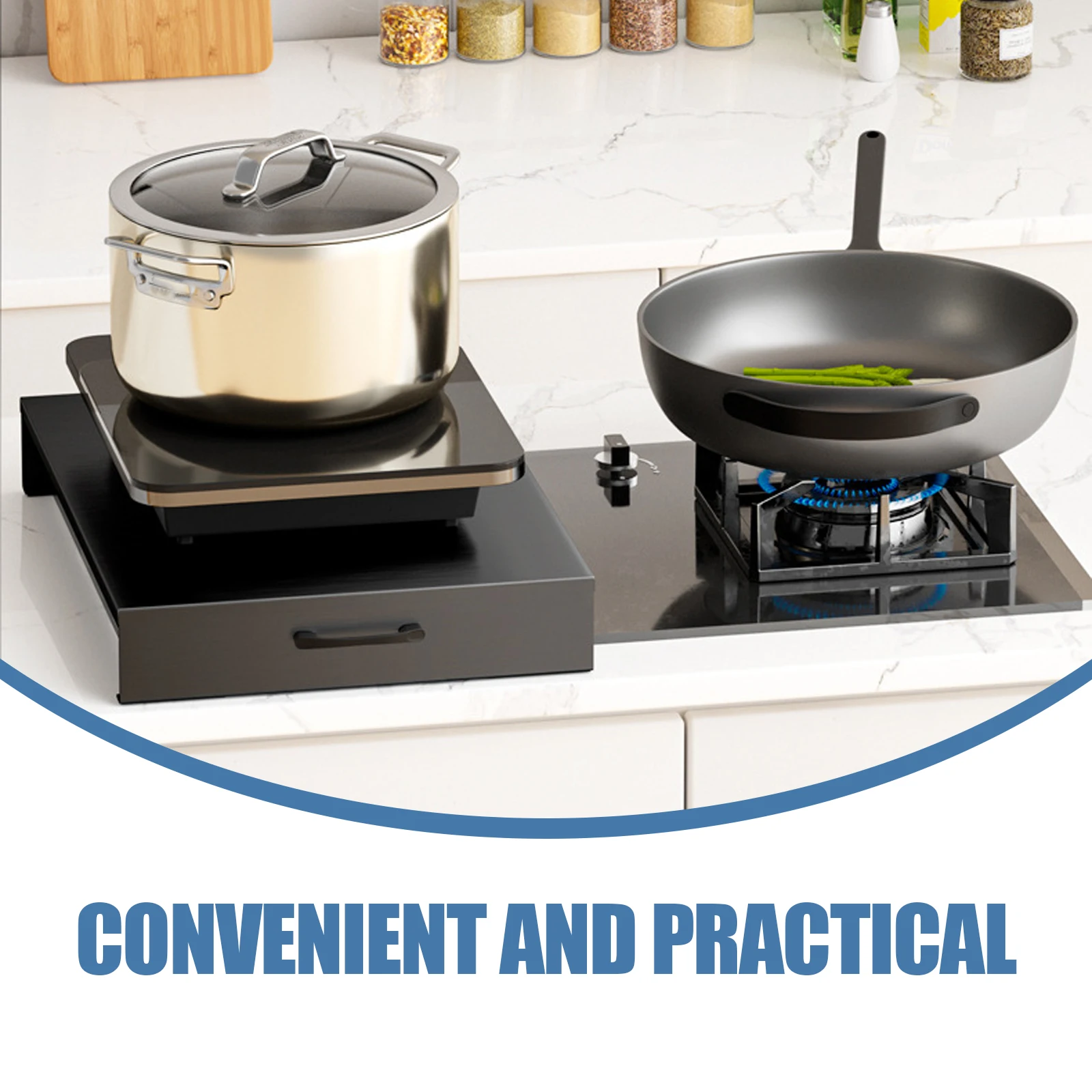 Sturdy Stovetop Cover Board Induction Cooker Holder Kitchen Desktop Storage Gas Stove Anti-Slip Bracket Reusable Stove Top Stand
Sturdy Stovetop Cover Board Induction Cooker Holder Kitchen Desktop Storage Gas Stove Anti-Slip Bracket Reusable Stove Top Stand