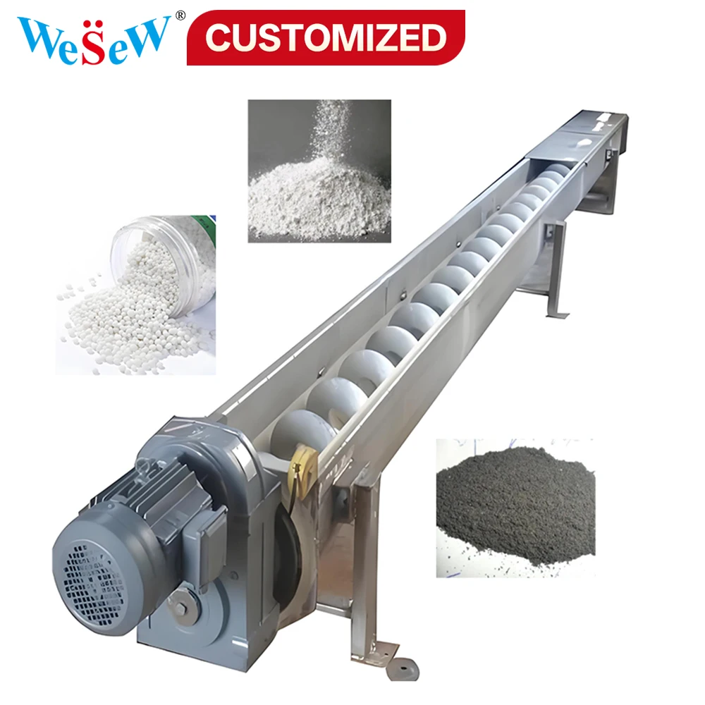 Custom High-Speed Inclined Screw Conveyors for Powders and Granules Industrial-Grade Stainless Steel Screw Conveyors Made in CN
Custom High-Speed Inclined Screw Conveyors for Powders and Granules Industrial-Grade Stainless Steel Screw Conveyors Made in CN