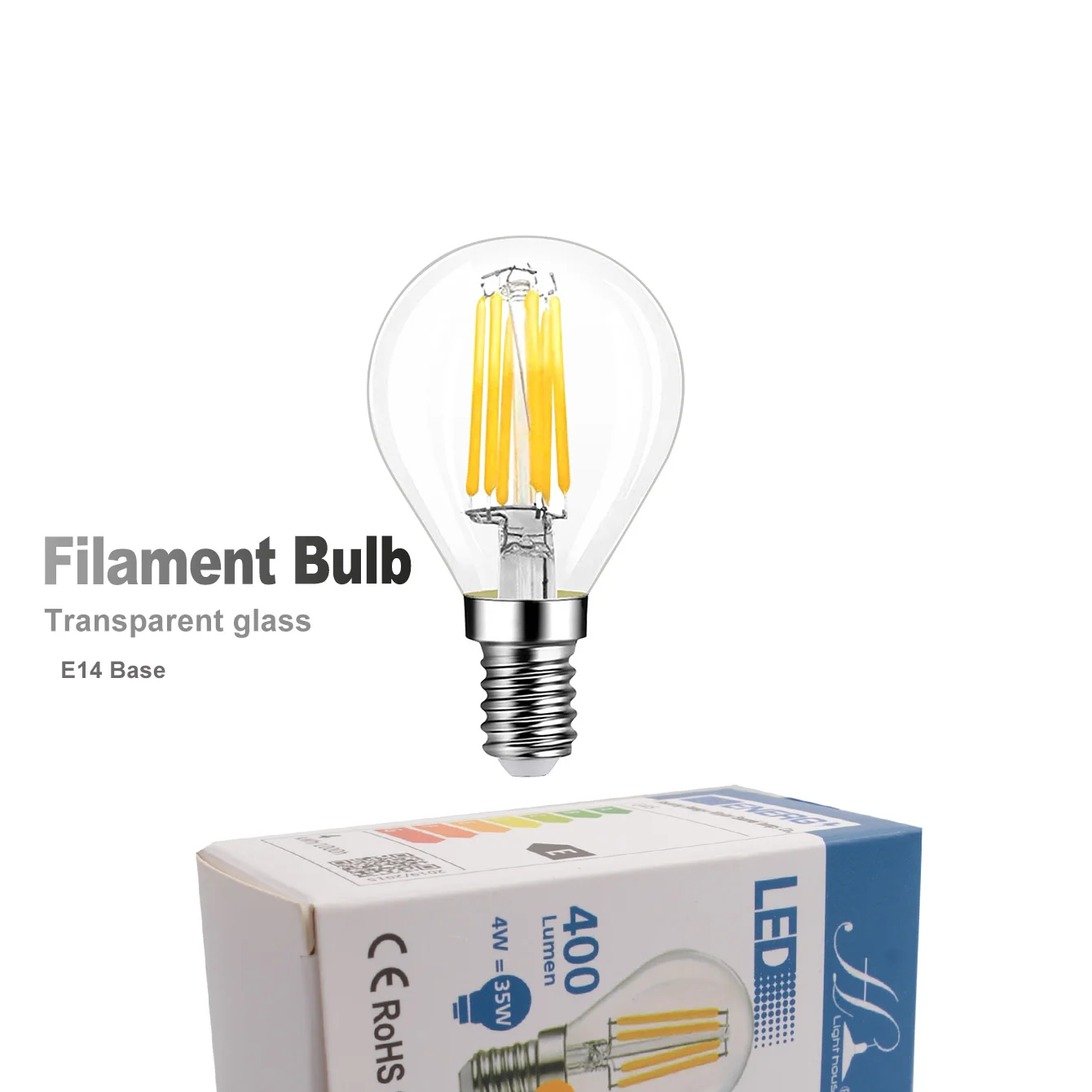 Retro G45 Edison LED Bulb E27 4W 6W Filament Spherical Bulb Warm White Light 2700K Clear Glass Non-Dimmable Mini Spherical Bulb
Retro G45 Edison LED Bulb E27 4W 6W Filament Spherical Bulb Warm White Light 2700K Clear Glass Non-Dimmable Mini Spherical Bulb
