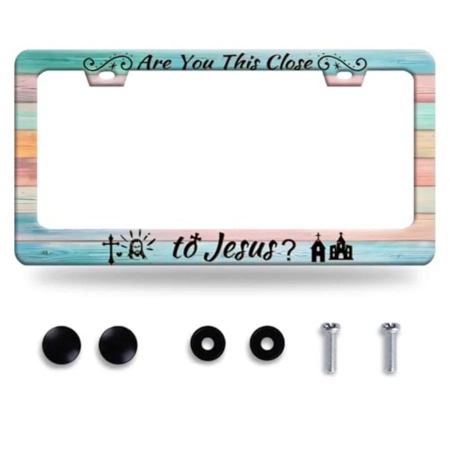 are You This Close to Jesus License Plate Frame Christian Funny License Plate Stainless Steel Auto Parts Decoration with Screws
are You This Close to Jesus License Plate Frame Christian Funny License Plate Stainless Steel Auto Parts Decoration with Screws