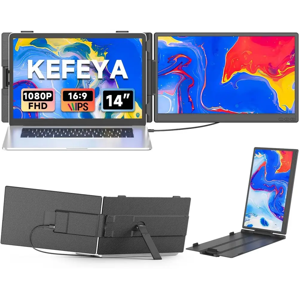Портативный HD-монитор 1080P IPS 14 дюймов для ноутбуков 13-17 дюймов, USB-C/HDMI, совместим с Windows, Android, Switch, PS5
Портативный HD-монитор 1080P IPS 14 дюймов для ноутбуков 13-17 дюймов, USB-C/HDMI, совместим с Windows, Android, Switch, PS5