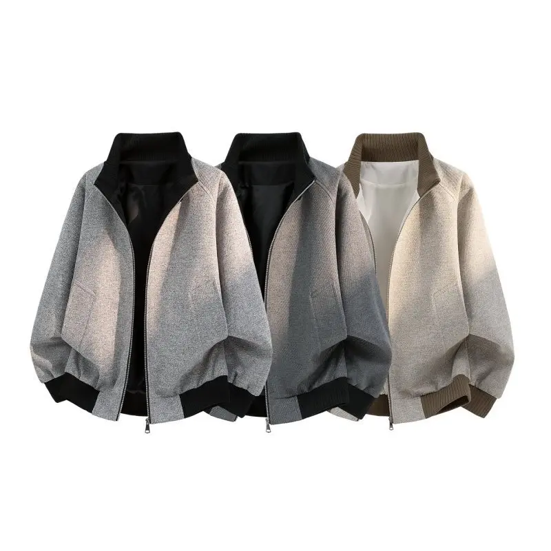 New Men's Casual Jaet Stand Collar Baseball Flight Loose Couple Trendy Student Outerwear Long Sve Wool Blend Jaet
New Men's Casual Jaet Stand Collar Baseball Flight Loose Couple Trendy Student Outerwear Long Sve Wool Blend Jaet