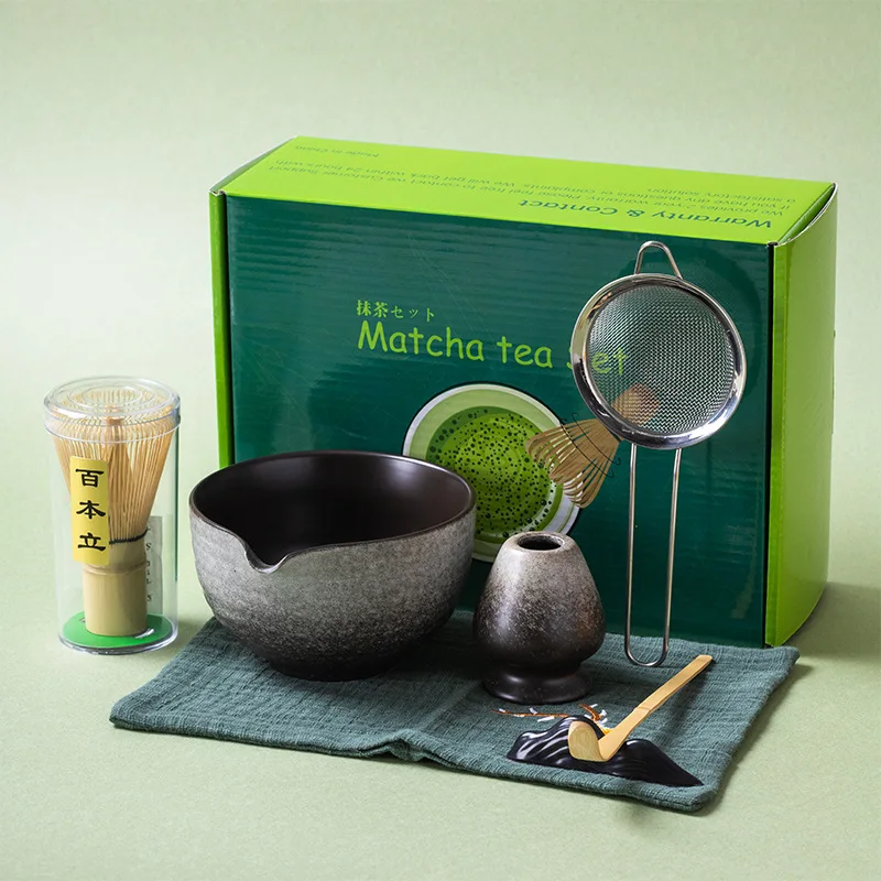 7pcs Japanese Matcha Making Set Bamboo Matcha Brush Exquisite Matcha Bowl Gift Box with Whisk Sumptuous Tea Tools Great Gifts
7pcs Japanese Matcha Making Set Bamboo Matcha Brush Exquisite Matcha Bowl Gift Box with Whisk Sumptuous Tea Tools Great Gifts