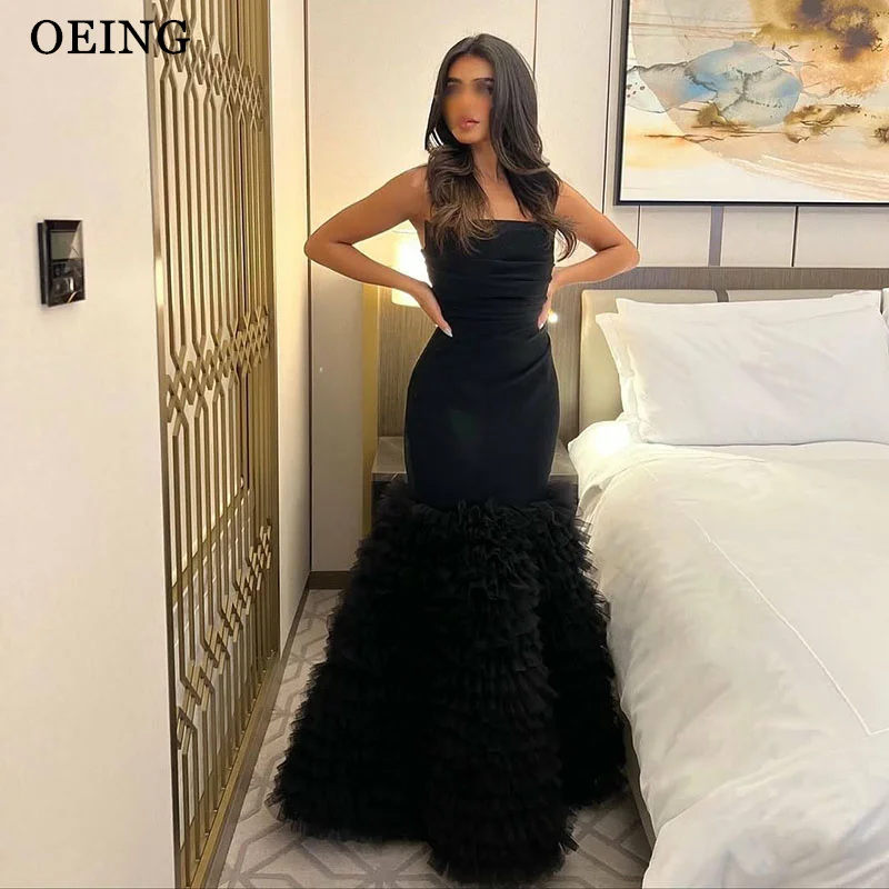OEING Elegant Mermaid Evening Dresses Strapless Pleats Prom Dresses Floor Length Party Gowns فساتين سهرة Customized
OEING Elegant Mermaid Evening Dresses Strapless Pleats Prom Dresses Floor Length Party Gowns فساتين سهرة Customized