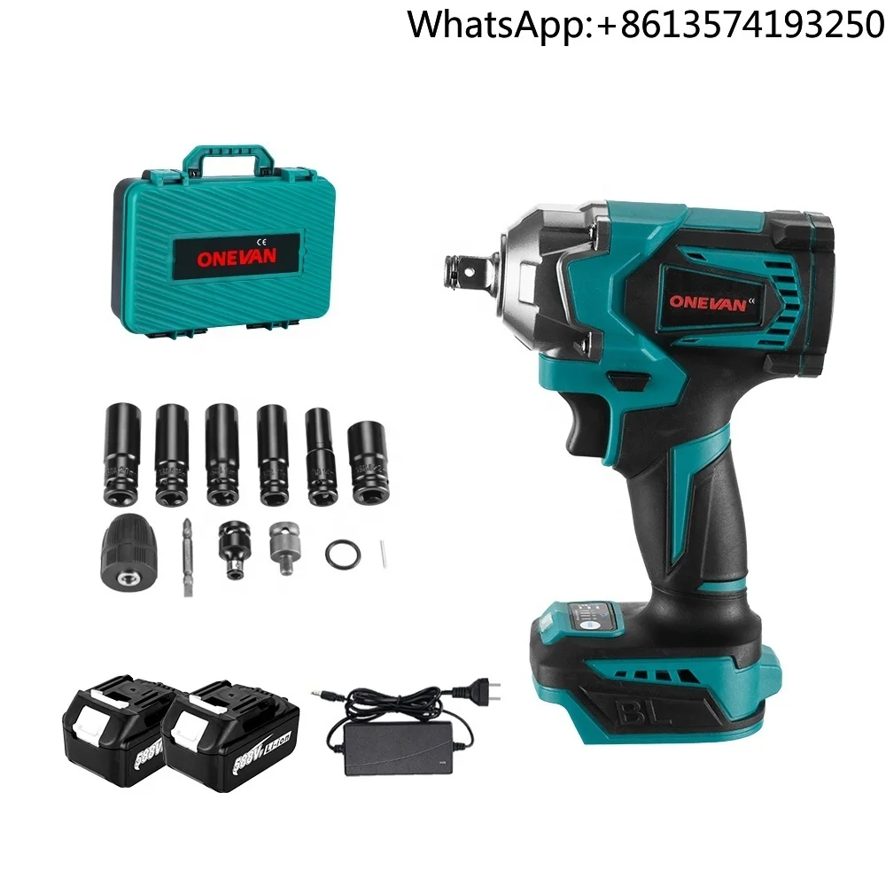ONEVAN 1200N.M Brushless Electric Impact Wrench 3 Funtion 1/2 Inch Cordless Screwdriver Electric Drill for Makita 18V Battery
ONEVAN 1200N.M Brushless Electric Impact Wrench 3 Funtion 1/2 Inch Cordless Screwdriver Electric Drill for Makita 18V Battery