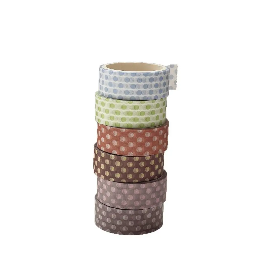 High Quality Polka Dot Washi Tape Tearable Colored Dots Decorative Tape Masking Tape Journal Notebook Decor
High Quality Polka Dot Washi Tape Tearable Colored Dots Decorative Tape Masking Tape Journal Notebook Decor