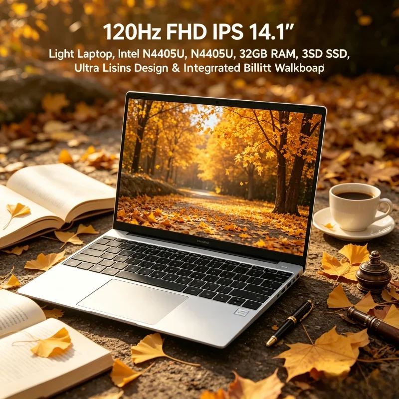 120Hz FHD IPS 14.1" Light Laptop, Intel N4405U, 32GB RAM, 2TB SSD, Ultra Slim Design & Integrated Backlit Keyboard
120Hz FHD IPS 14.1" Light Laptop, Intel N4405U, 32GB RAM, 2TB SSD, Ultra Slim Design & Integrated Backlit Keyboard