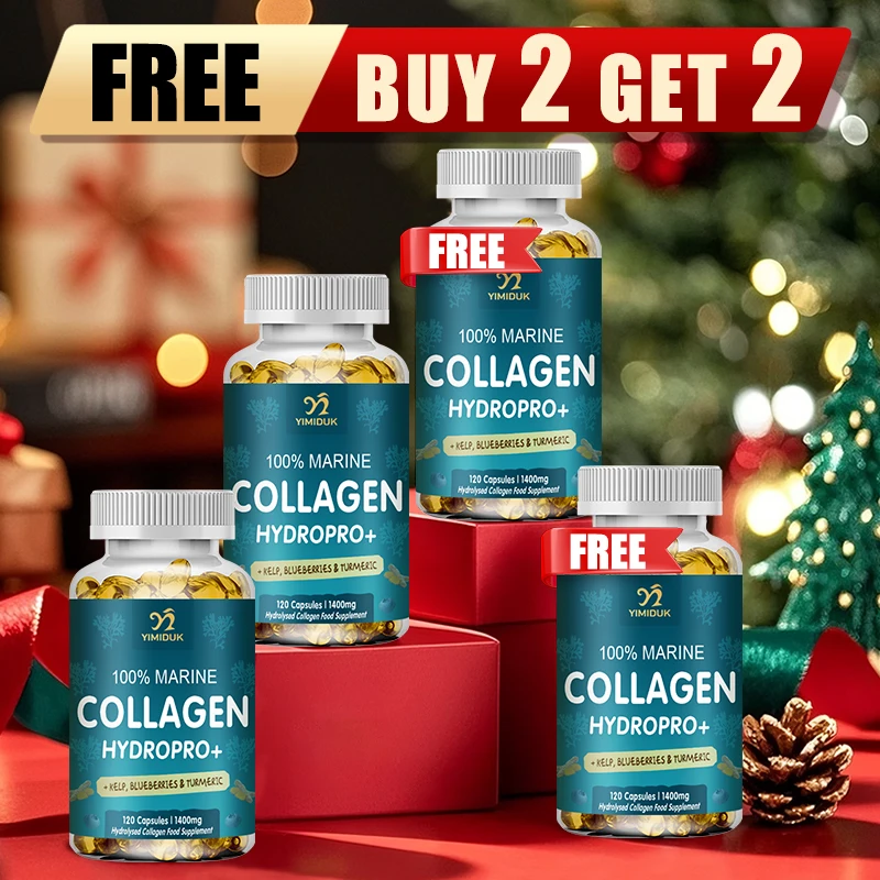 Buy 2 Get 2 Free! Marine Collagen Capsules, Support Skin Elasticity, Joint & Nail Health, Immune Defense, Faster Hair Growth
Buy 2 Get 2 Free! Marine Collagen Capsules, Support Skin Elasticity, Joint & Nail Health, Immune Defense, Faster Hair Growth