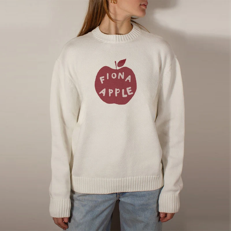 Autumn Winter Knitted Sweater Women's O-neck Vintage Loose Oversized Pullover Y2k Streetwear Harajuku Street Couple Print Jumper
Autumn Winter Knitted Sweater Women's O-neck Vintage Loose Oversized Pullover Y2k Streetwear Harajuku Street Couple Print Jumper