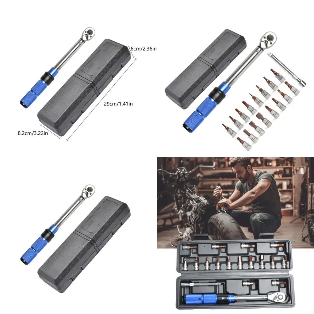 Professional 18Piece Bike Torque Wrench Including Flat Bit 1/4inch Extension Rod For Precise Maintenance high quality
Professional 18Piece Bike Torque Wrench Including Flat Bit 1/4inch Extension Rod For Precise Maintenance high quality