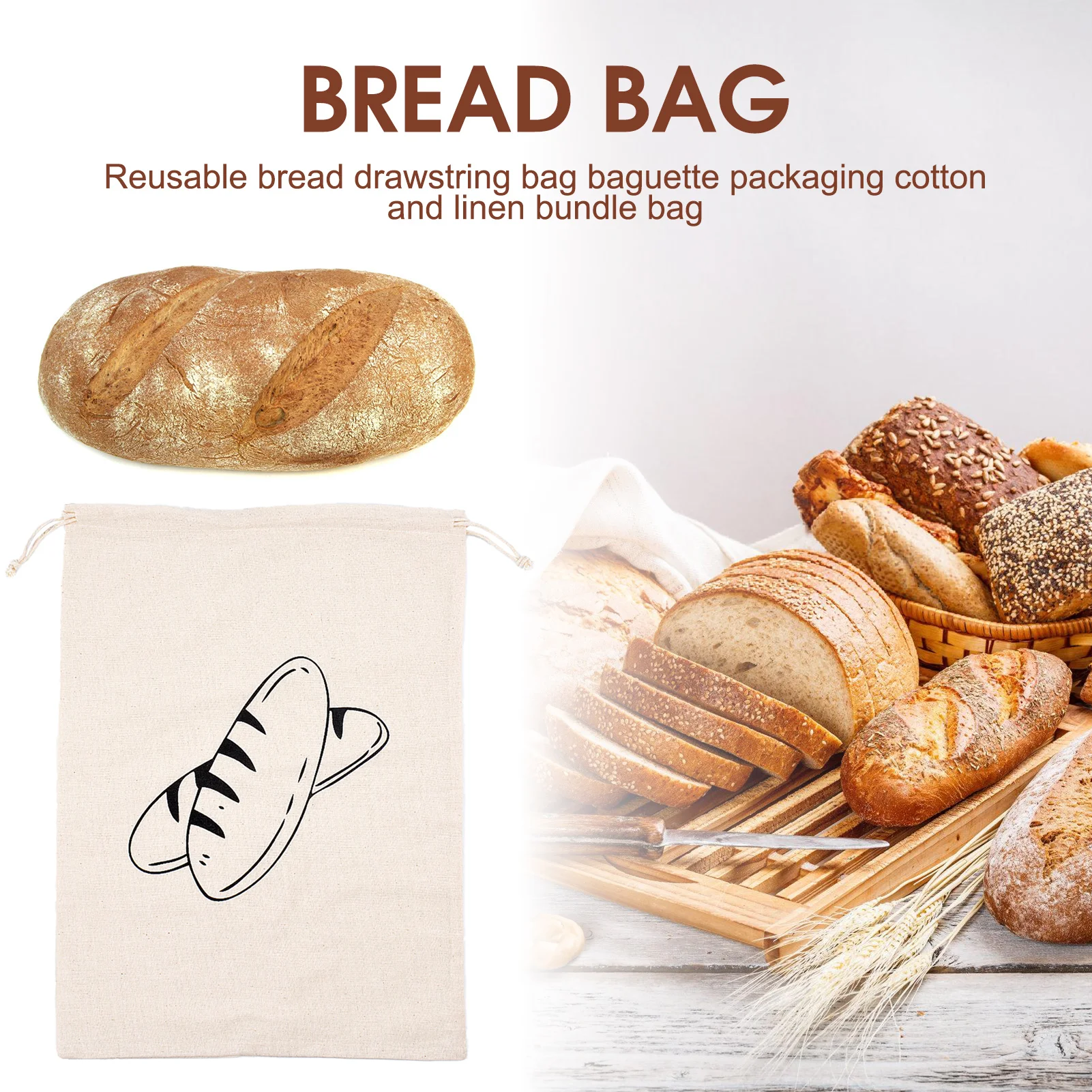 Cheese Toast Toaster Bags with Drawstring Breathable Durable Bread Bag for Home Kitchen Bakery Restaurant
Cheese Toast Toaster Bags with Drawstring Breathable Durable Bread Bag for Home Kitchen Bakery Restaurant