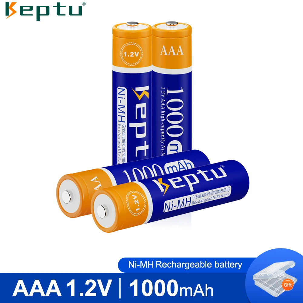 KEPTU 2-20PCS 1000mAh AAA Rechargeable Battery 1.2V Ni-MH AAA Battery 3A Batteries 100% Real Capacity aaa Battery for Mouse
KEPTU 2-20PCS 1000mAh AAA Rechargeable Battery 1.2V Ni-MH AAA Battery 3A Batteries 100% Real Capacity aaa Battery for Mouse