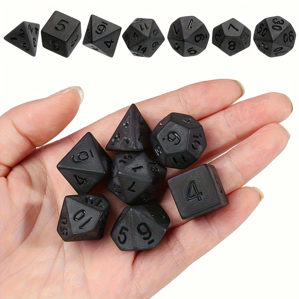7pcs Luxury Polyhedral DND Dice, Brings Unparalleled Board And Card Game Experience, Perfect Gift For Birthday, Halloween
7pcs Luxury Polyhedral DND Dice, Brings Unparalleled Board And Card Game Experience, Perfect Gift For Birthday, Halloween