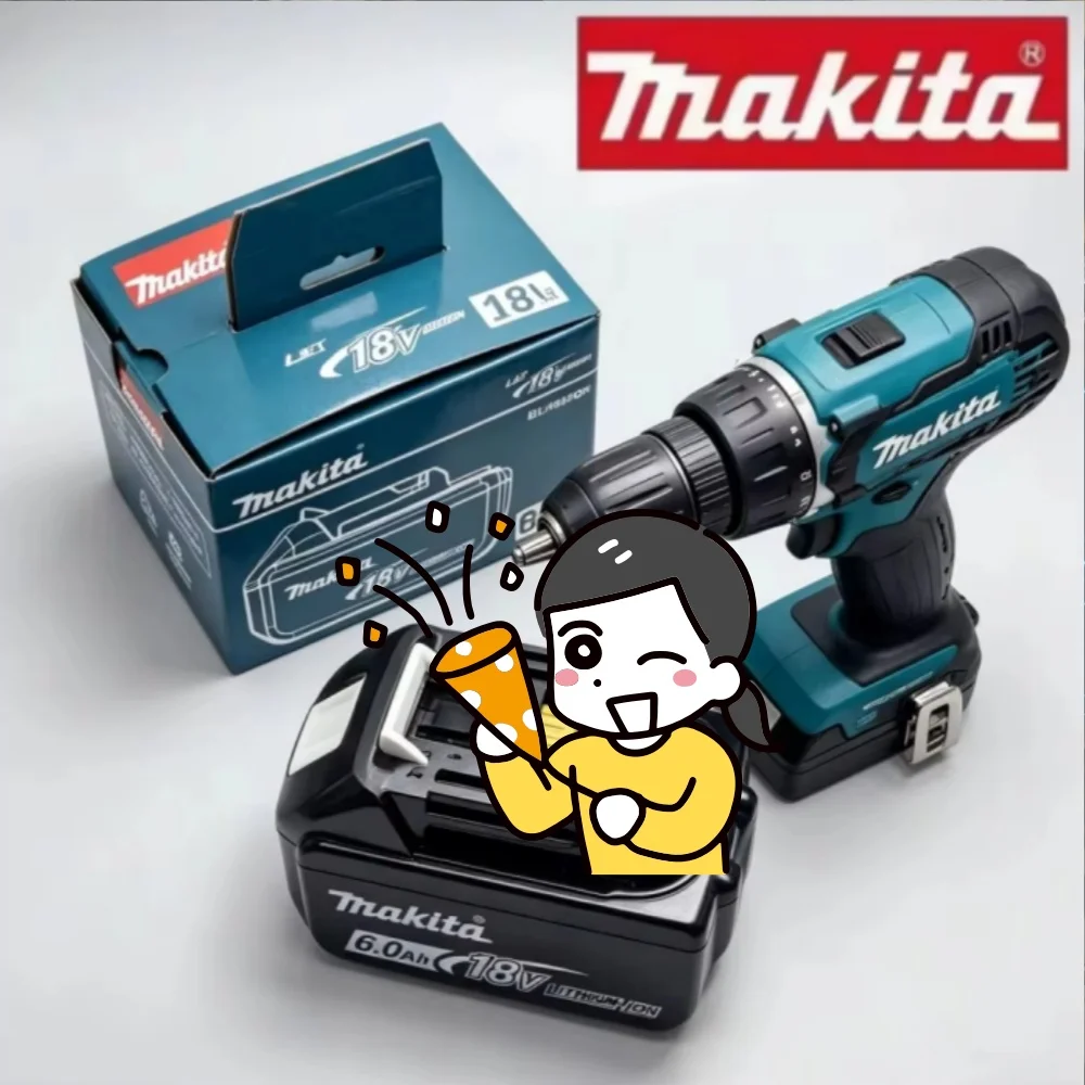 Makita 18V 6Ah Lithium Battery Replacement High-Quality Power Tool Compatible with BL1840 BL1830B BL1850B BL1850 BL1860 BL1815
Makita 18V 6Ah Lithium Battery Replacement High-Quality Power Tool Compatible with BL1840 BL1830B BL1850B BL1850 BL1860 BL1815