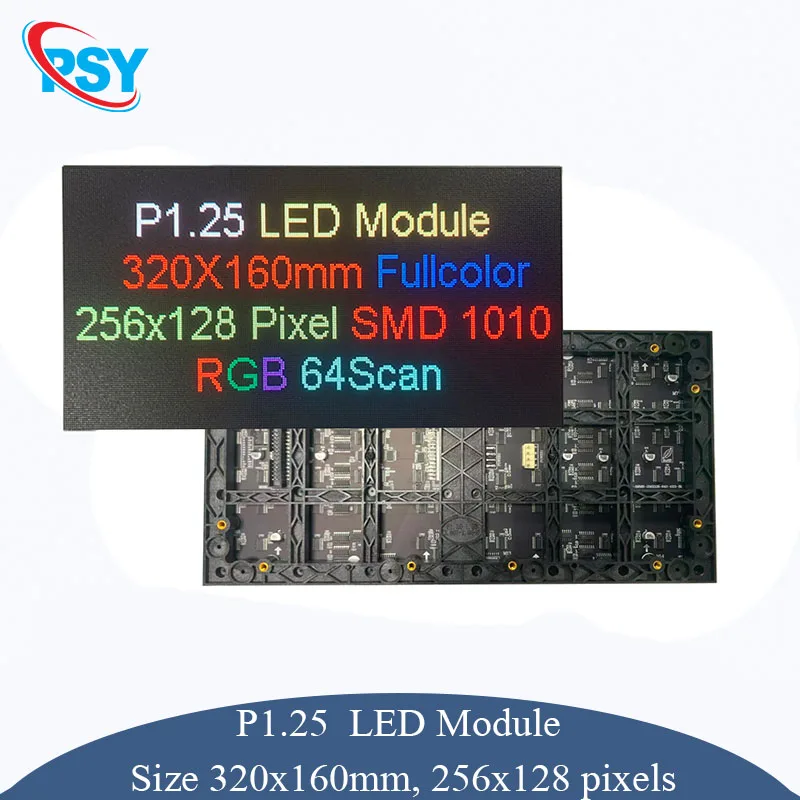 LED Indoor P1.25 320x160mm Matrix HD Panel Screen 256x128 Pixels SMD Programmable Full Color RGB Module 1/64Scan Video Display
LED Indoor P1.25 320x160mm Matrix HD Panel Screen 256x128 Pixels SMD Programmable Full Color RGB Module 1/64Scan Video Display