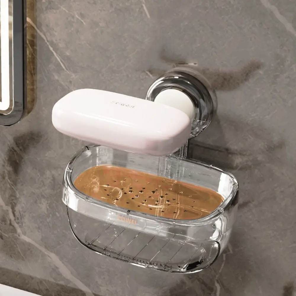 With Sponge Wipe Suction Cup Soap Box Double Layer Punch-Free Drain Soap Dish Creative High Quality Storage Rack Household
With Sponge Wipe Suction Cup Soap Box Double Layer Punch-Free Drain Soap Dish Creative High Quality Storage Rack Household