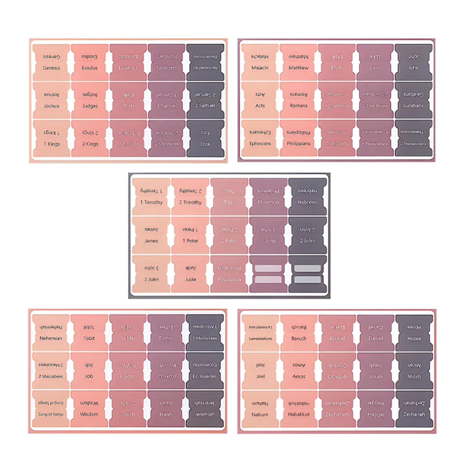 5 Sheets Paper Bible Tabs for Women Decorative Index Tabs Study Reading Supplies Bible Book Markers for Men and Women
5 Sheets Paper Bible Tabs for Women Decorative Index Tabs Study Reading Supplies Bible Book Markers for Men and Women