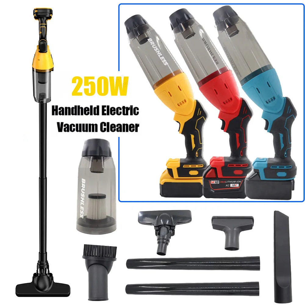 250W Brushless Electric Vacuum Cleaner 18V Dust Collector Rechargeable Cleaning Power Tools For Makita 18V Battery(No Battery)
250W Brushless Electric Vacuum Cleaner 18V Dust Collector Rechargeable Cleaning Power Tools For Makita 18V Battery(No Battery)