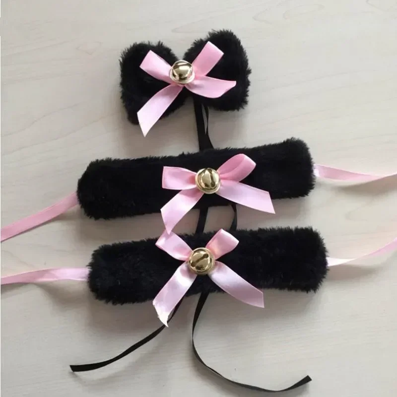Novelty Women Lady Lolita Anime Fox Cat Girls Plush Neckwear Wristbands Bell Set Housekeeper Maid Props Party
Novelty Women Lady Lolita Anime Fox Cat Girls Plush Neckwear Wristbands Bell Set Housekeeper Maid Props Party