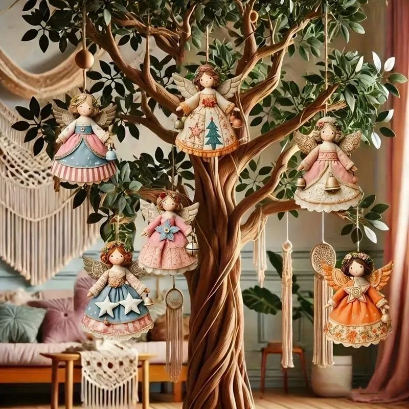 {MX} 6/12/24/36Pcs Vintage Christmas Wooden Pendant 2D Christmas Angel Girl Xmas Tree Decor Home Wall Hanging Ornament
{MX} 6/12/24/36Pcs Vintage Christmas Wooden Pendant 2D Christmas Angel Girl Xmas Tree Decor Home Wall Hanging Ornament