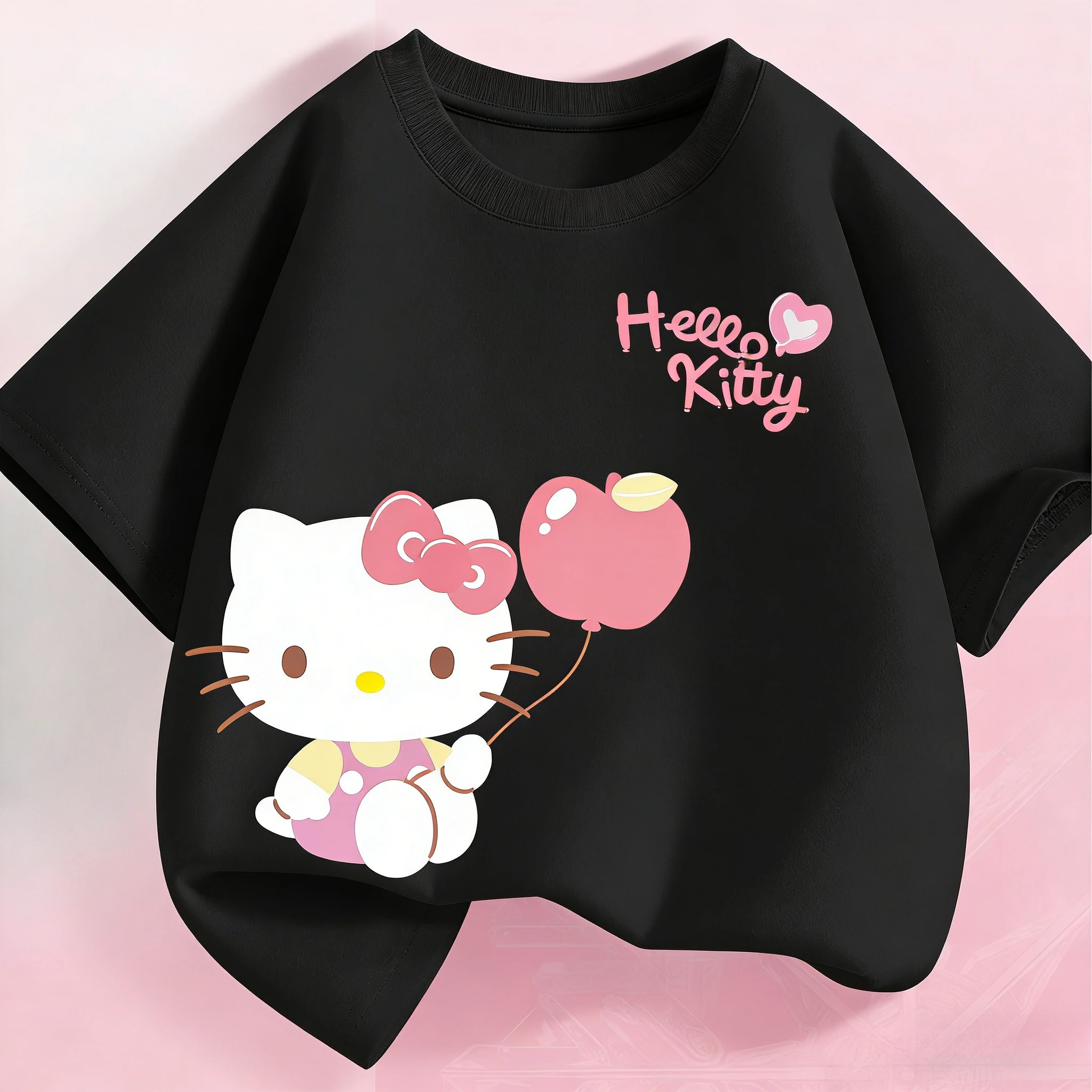 Sanrio Summer Baby Girls Cotton Clothes Kid Children Cute Hello Kitty Printed T-shirts Cartoon Short Sleeve Top Outfits
Sanrio Summer Baby Girls Cotton Clothes Kid Children Cute Hello Kitty Printed T-shirts Cartoon Short Sleeve Top Outfits