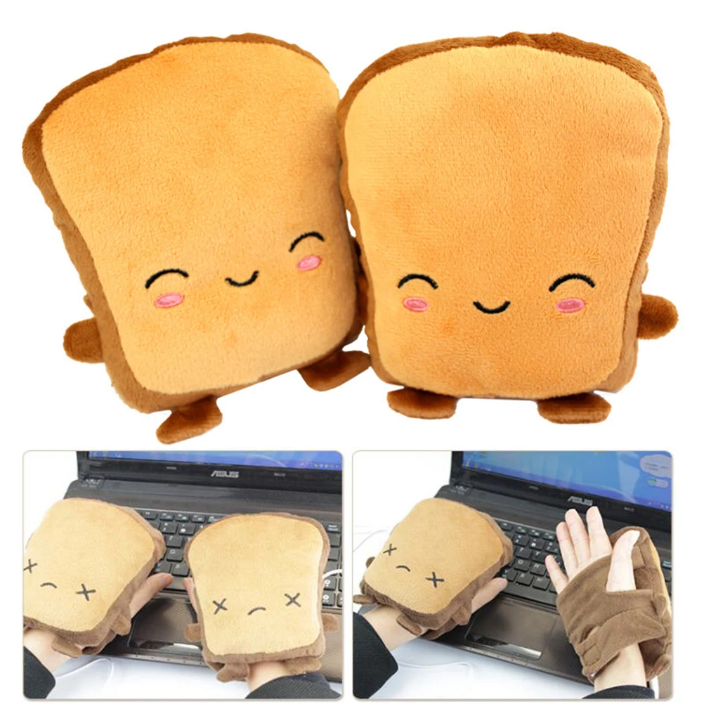 Heated USB Bread Shaped Half Finger Winter High Quality Soft Heated Warm Gloves Electric Cartoon Gloves Heating
Heated USB Bread Shaped Half Finger Winter High Quality Soft Heated Warm Gloves Electric Cartoon Gloves Heating