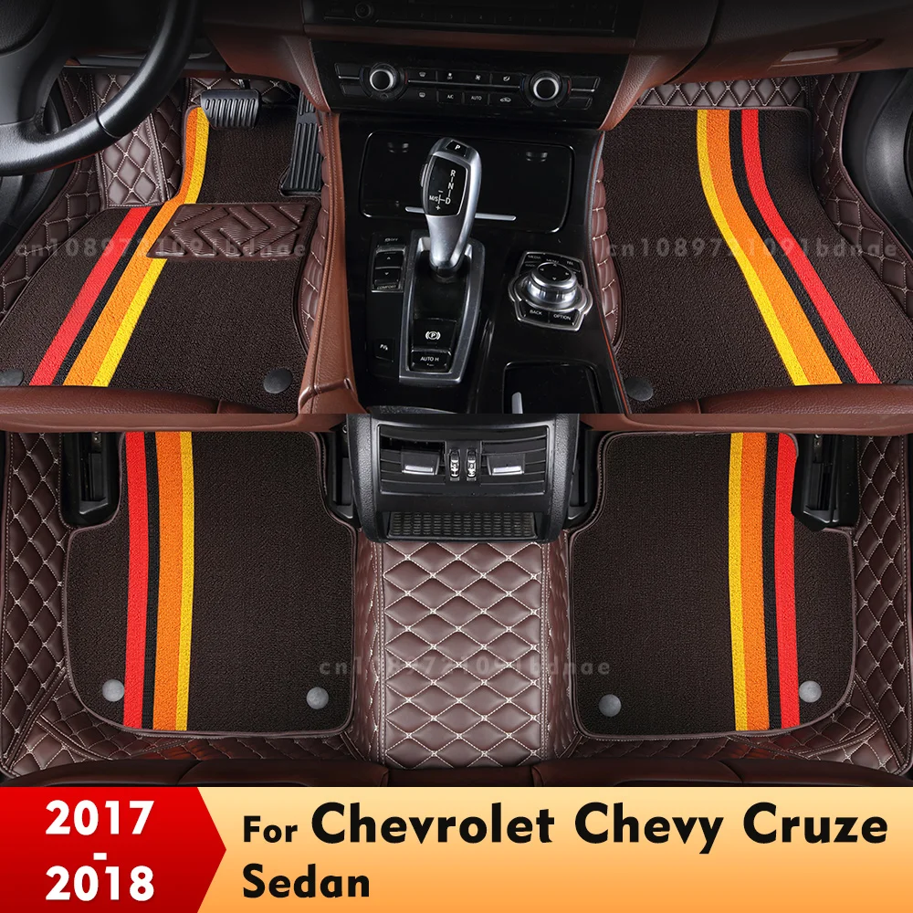 Для Chevrolet Cruze Sedan 2017 2018, двухслойные автомобильные коврики, изготовленные на заказ автомобильные подушечки для ног, ковер, аксессуары для интерьера 
Для Chevrolet Cruze Sedan 2017 2018, двухслойные автомобильные коврики, изготовленные на заказ автомобильные подушечки для ног, ковер, аксессуары для интерьера