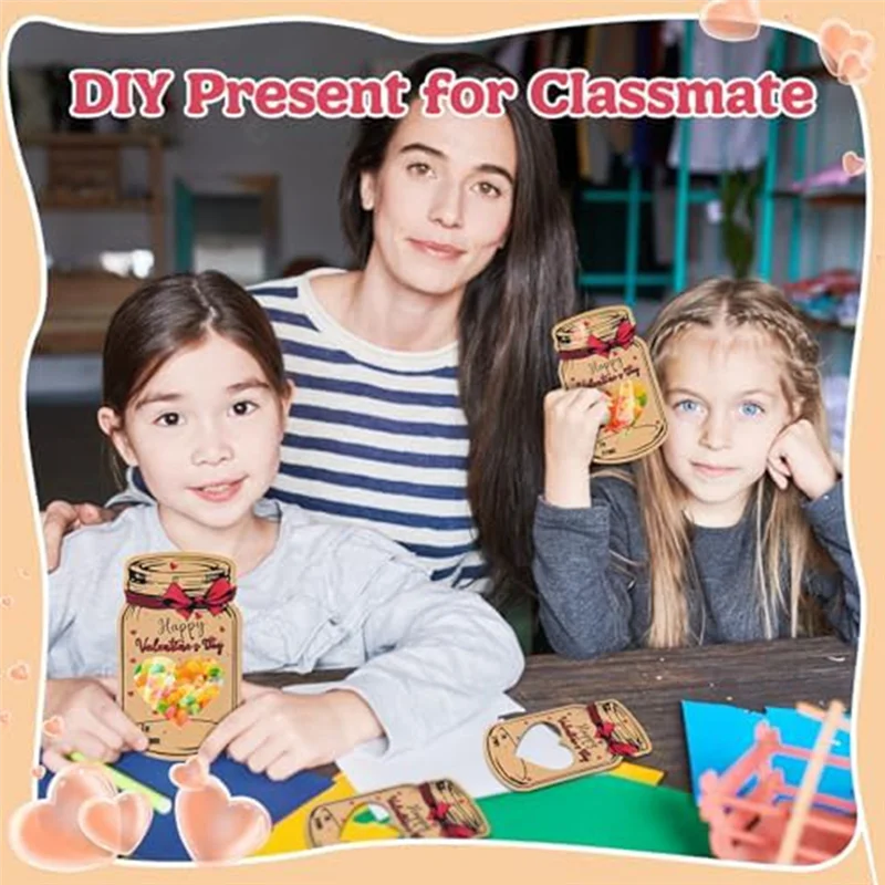 Kraft Paper Candy Jar Valentine Cards, Kraft Paper Candy Jar Cards Valentine's Day Exchange Cards 60PCS
Kraft Paper Candy Jar Valentine Cards, Kraft Paper Candy Jar Cards Valentine's Day Exchange Cards 60PCS