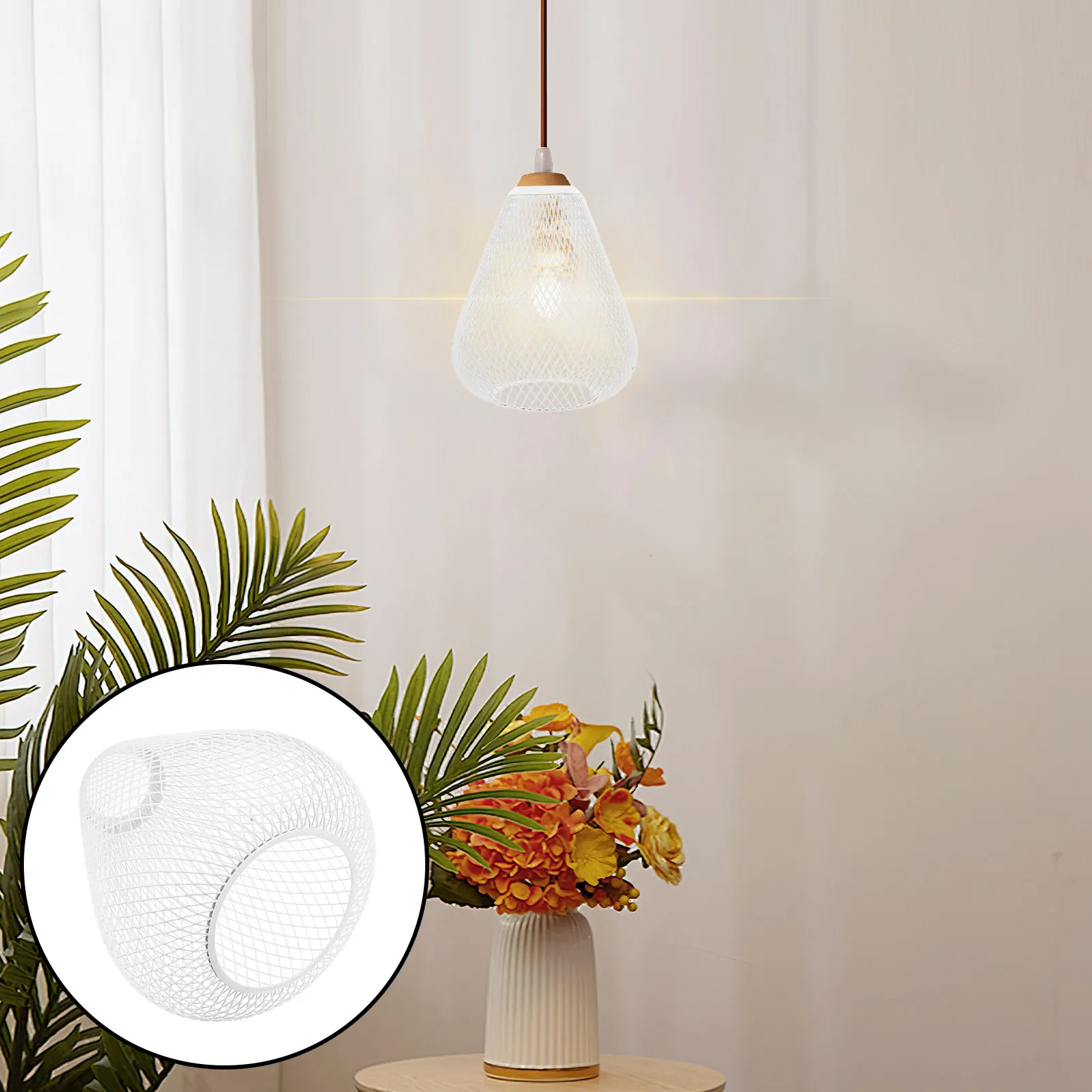 Industrial Lamp Shade Metal Wire Mesh Cage Pendant Light Vintage Hollow Bulb Guard for Living Room Bedroom Ceiling Lighting
Industrial Lamp Shade Metal Wire Mesh Cage Pendant Light Vintage Hollow Bulb Guard for Living Room Bedroom Ceiling Lighting