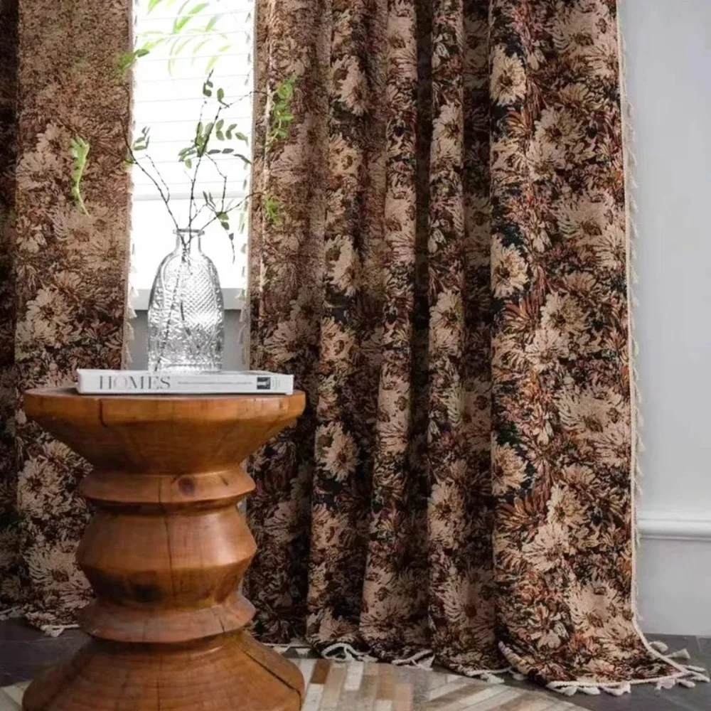 New Custom American Country European Luxury Woven Jacquard Curtains for Living Room Bedroom Partition Drapes with Tassels
New Custom American Country European Luxury Woven Jacquard Curtains for Living Room Bedroom Partition Drapes with Tassels