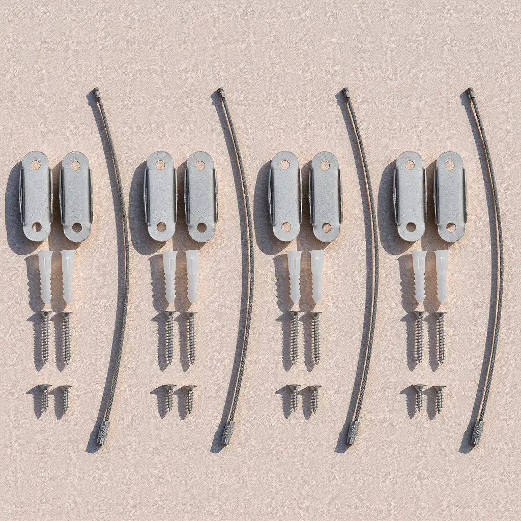 4Sets Anti-Tip Furniture Anchors Metal Safety Straps Strong Bearing Weight Thickened Brackets for Child Furniture Prevention
4Sets Anti-Tip Furniture Anchors Metal Safety Straps Strong Bearing Weight Thickened Brackets for Child Furniture Prevention
