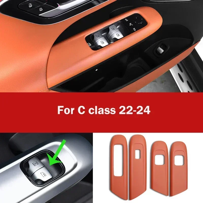 For Mercedes Benz C GLC Class W206 X254 Car Accessories Door Window Glass Lift Button Cover Trim Frame Leather Sticker
For Mercedes Benz C GLC Class W206 X254 Car Accessories Door Window Glass Lift Button Cover Trim Frame Leather Sticker