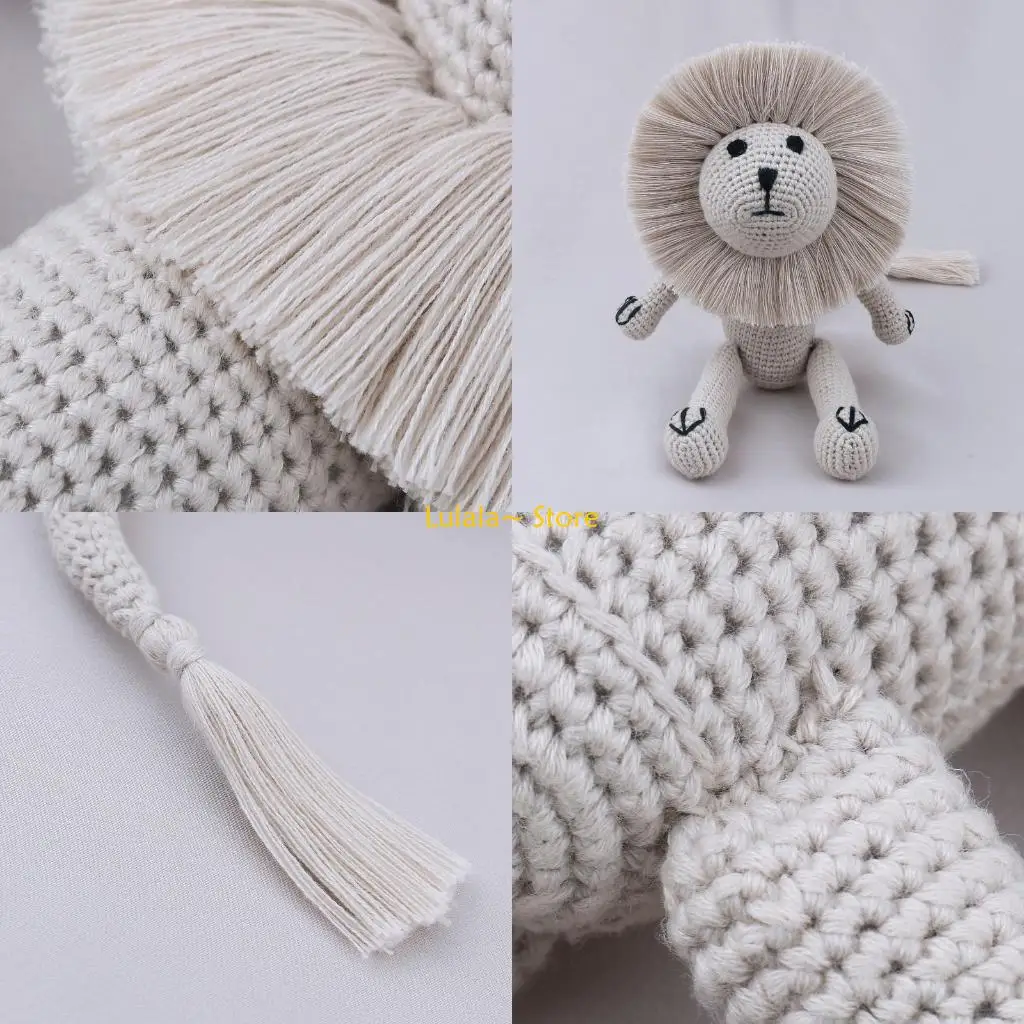 Y4QA милый вязаный лев для куклы, хлопковая игрушка, пасхальный подарок, диван, украшение для автомобиля
Y4QA милый вязаный лев для куклы, хлопковая игрушка, пасхальный подарок, диван, украшение для автомобиля