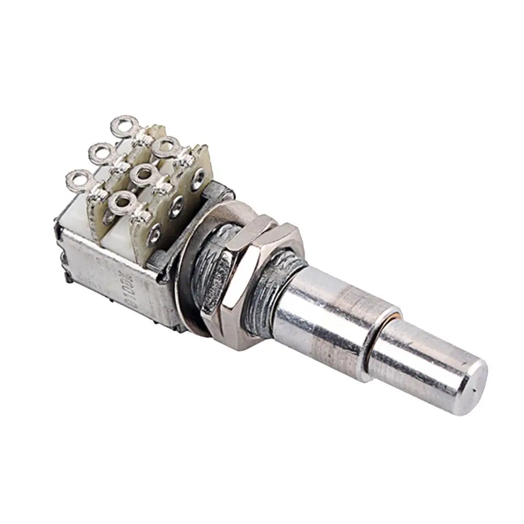 Mini Dual Pots Stacked Concentric Potentiometer Metal B100K for Electric Guitar Bass Control Replacement
Mini Dual Pots Stacked Concentric Potentiometer Metal B100K for Electric Guitar Bass Control Replacement