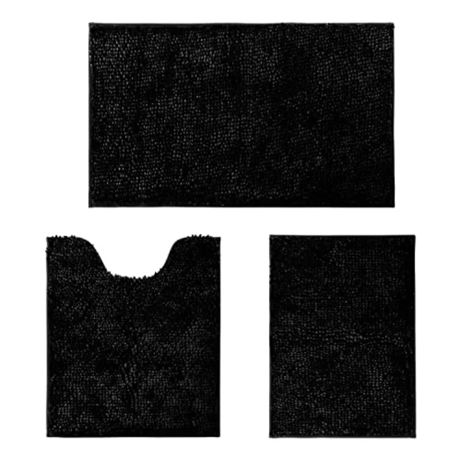 Bathroom Rugs Sets 3 Pcs Butter Chenille Rugs and Mats Shaggy Absorbent Non Slip Luxury Shiny Washable Bath Mat for Bathroom Sh
Bathroom Rugs Sets 3 Pcs Butter Chenille Rugs and Mats Shaggy Absorbent Non Slip Luxury Shiny Washable Bath Mat for Bathroom Sh