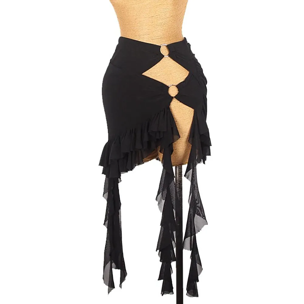 Latin Dance Hollow out Ribbon Irregular Latin Dance Wave Skirt Rumba Dance Cha Tango Stage Professional Costume Dance Skirt
Latin Dance Hollow out Ribbon Irregular Latin Dance Wave Skirt Rumba Dance Cha Tango Stage Professional Costume Dance Skirt
